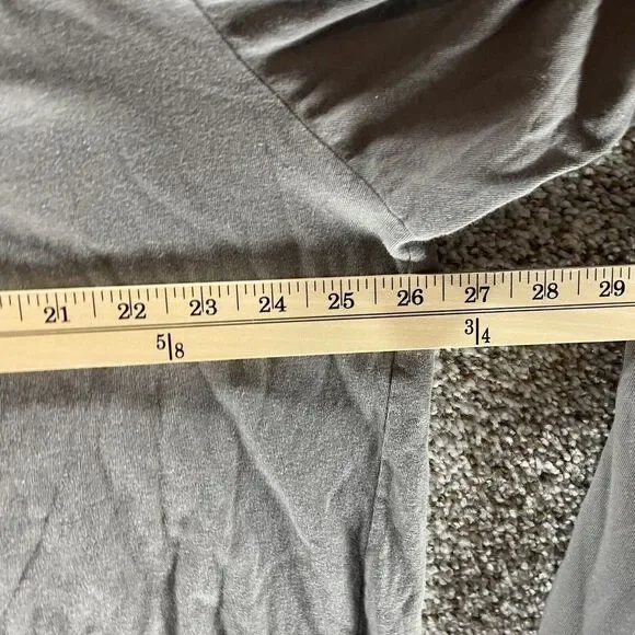 Polo Ralph Lauren Shirt Adult 2XL XXL Gray V Neck Long Sleeve Pony Rugby Logo - Picture 8 of 11